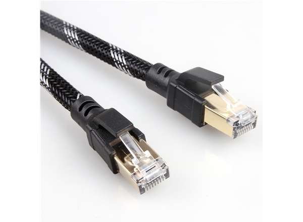 八類SFTP純銅雙屏蔽（bì）網線帶編織網（wǎng）-網線廠家