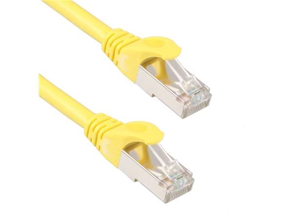 七類（lèi）SFTP銅包鋁（lǚ）網絡跳（tiào）線彩色黃（huáng）色