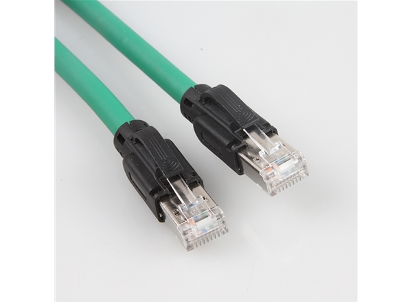 工業以（yǐ）太（tài）網線纜德式水晶頭安川電機（jī）M3通訊線（xiàn）CAT6雙絞屏蔽高（gāo）柔網線