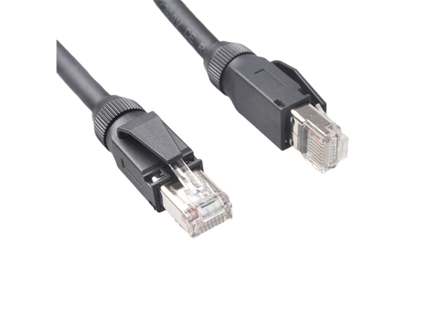 工業網線超五類（lèi）超高柔組裝德式水晶頭（tóu）-黑色