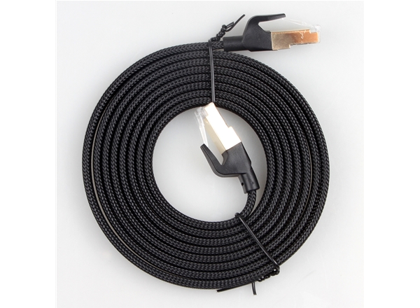 八類SFTP純（chún）銅扁（biǎn）平網線