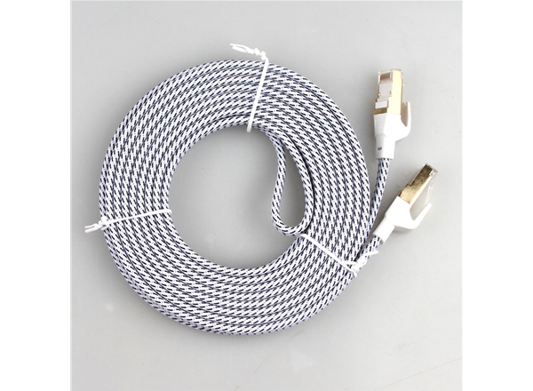 八類SFTP純銅扁平網線帶外（wài）編網