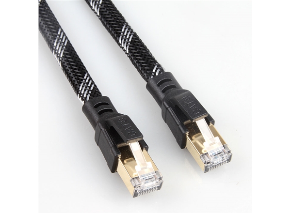 八類SFTP純銅扁平網線（xiàn）帶外編網